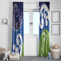 Southland New Zealand Window Curtain Maori Koru Flag Color LT14 - Polynesian Pride
