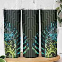 Southland Takehe Pounama Skinny Tumbler Aotearoa Poutama Paua Shell Fern LT14 - Polynesian Pride