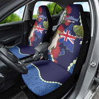 Southland Anniversary Day Car Seat Cover Murihiku 1861 Maori Bird Mix Pohutukawa LT14 - Polynesian Pride