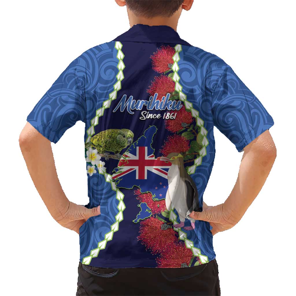 Southland Anniversary Day Hawaiian Shirt Murihiku 1861 Maori Bird Mix Pohutukawa LT14 - Polynesian Pride