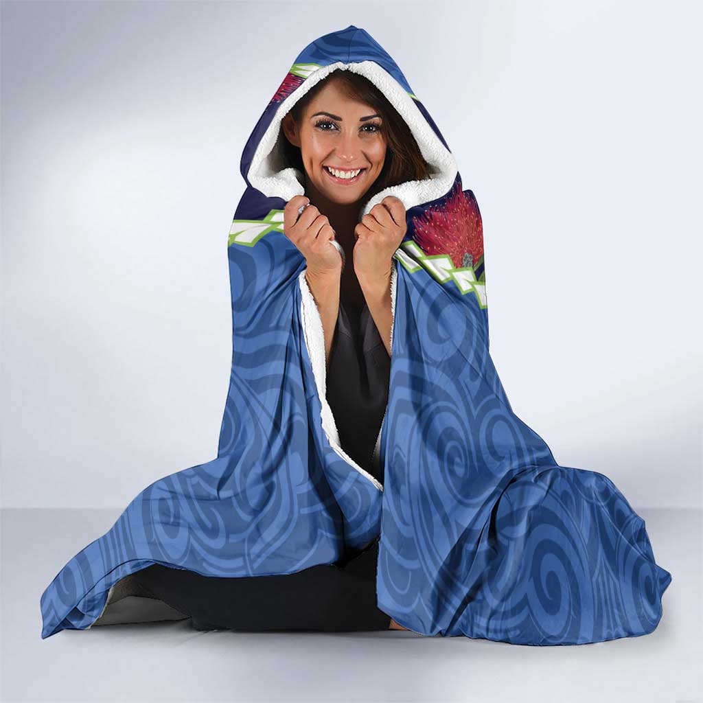 Southland Anniversary Day Hooded Blanket Murihiku 1861 Maori Bird Mix Pohutukawa LT14 - Polynesian Pride