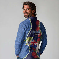 Southland Anniversary Day Long Sleeve Polo Shirt Murihiku 1861 Maori Bird Mix Pohutukawa LT14 - Polynesian Pride