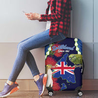 Southland Anniversary Day Luggage Cover Murihiku 1861 Maori Bird Mix Pohutukawa LT14 - Polynesian Pride