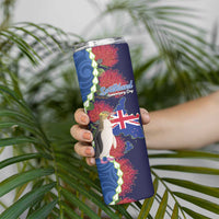 Southland Anniversary Day Skinny Tumbler Murihiku 1861 Maori Bird Mix Pohutukawa LT14 - Polynesian Pride