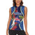 Southland Anniversary Day Women Sleeveless Polo Shirt Murihiku 1861 Maori Bird Mix Pohutukawa