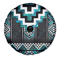 Paua Shell Taniko Pattern Aotearoa Spare Tire Cover Niho Taniwha Mix Poutama LT14 - Polynesian Pride