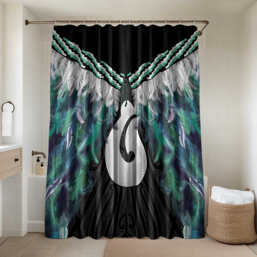 Aotearoa Korowai Motif Bathroom Set Hei Matau Poutama Maori Pattern - Polynesian Pride