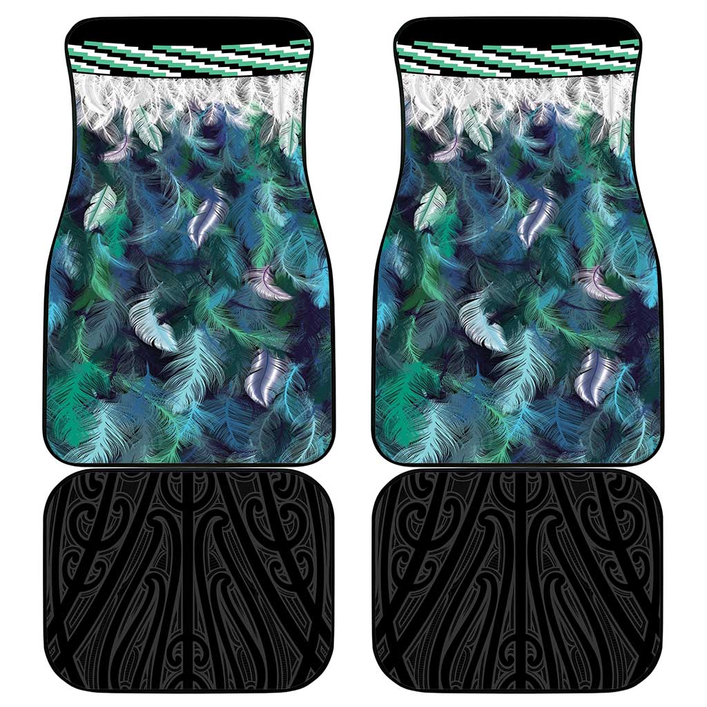 Aotearoa Korowai Motif Car Mats Hei Matau Poutama Maori Pattern