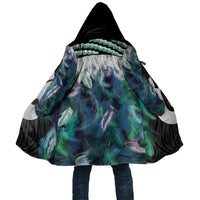 Aotearoa Korowai Motif Cloak Hei Matau Poutama Maori Pattern LT14 Unisex Turquoise - Polynesian Pride