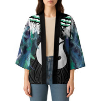 Aotearoa Korowai Motif Kimono Hei Matau Poutama Maori Pattern LT14 - Polynesian Pride