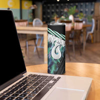 Aotearoa Korowai Motif Skinny Tumbler Hei Matau Poutama Maori Pattern LT14 - Polynesian Pride