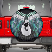 Aotearoa Korowai Motif Spare Tire Cover Hei Matau Poutama Maori Pattern LT14 - Polynesian Pride