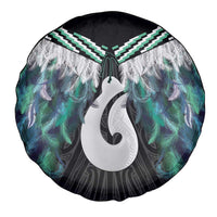 Aotearoa Korowai Motif Spare Tire Cover Hei Matau Poutama Maori Pattern LT14 - Polynesian Pride