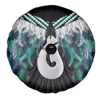 Aotearoa Korowai Motif Spare Tire Cover Hei Matau Poutama Maori Pattern LT14 - Polynesian Pride