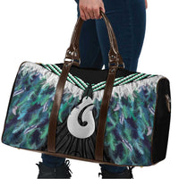 Aotearoa Korowai Motif Travel Bag Hei Matau Poutama Maori Pattern - Polynesian Pride