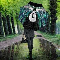 Aotearoa Korowai Motif Umbrella Hei Matau Poutama Maori Pattern - Polynesian Pride