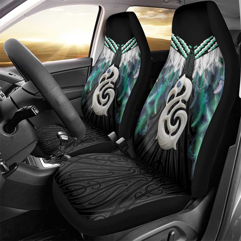 Aotearoa Korowai Motif Car Seat Cover Hei Manaia Poutama Maori Pattern