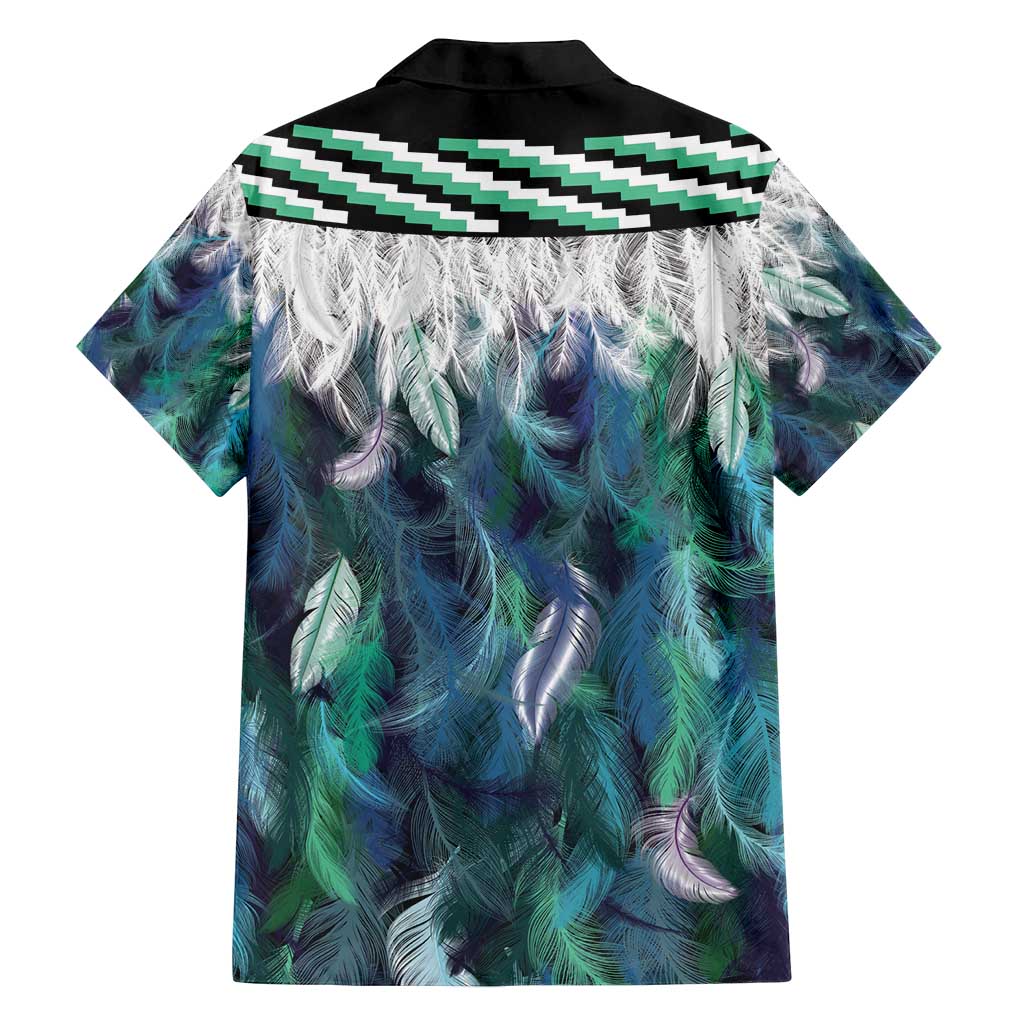 Aotearoa Korowai Motif Family Matching Puletasi and Hawaiian Shirt Hei Manaia Poutama Maori Pattern LT14 - Polynesian Pride