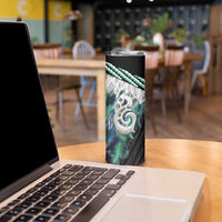 Aotearoa Korowai Motif Skinny Tumbler Hei Manaia Poutama Maori Pattern LT14 - Polynesian Pride