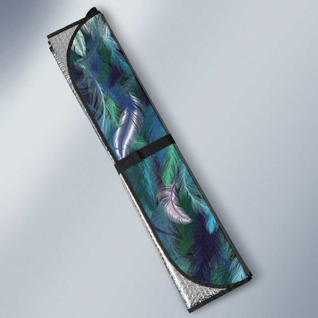 Aotearoa Korowai Motif Auto Sun Shade Maori Wheku Poutama - Polynesian Pride