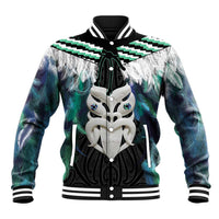 Aotearoa Korowai Motif Baseball Jacket Maori Wheku Poutama