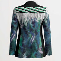 Aotearoa Korowai Motif Blazer Maori Wheku Poutama LT14 - Polynesian Pride