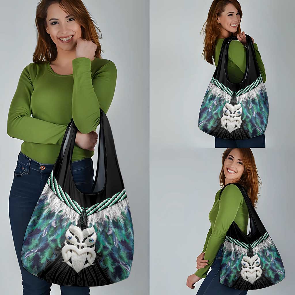 Aotearoa Korowai Motif Grocery Bag Maori Wheku Poutama