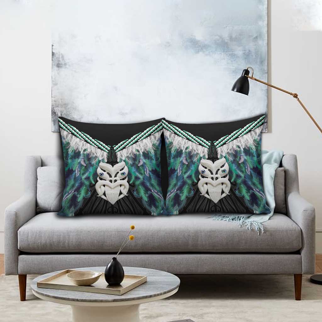 Aotearoa Korowai Motif Pillow Cover Maori Wheku Poutama - Polynesian Pride