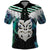 Aotearoa Korowai Motif Polo Shirt Maori Wheku Poutama