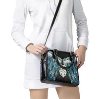Aotearoa Korowai Motif Shoulder Handbag Maori Wheku Poutama