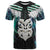 Aotearoa Korowai Motif T Shirt Maori Wheku Poutama