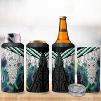 Aotearoa Korowai Motif 4 in 1 Can Cooler Tumbler Maori Tane Poutama LT14 - Polynesian Pride
