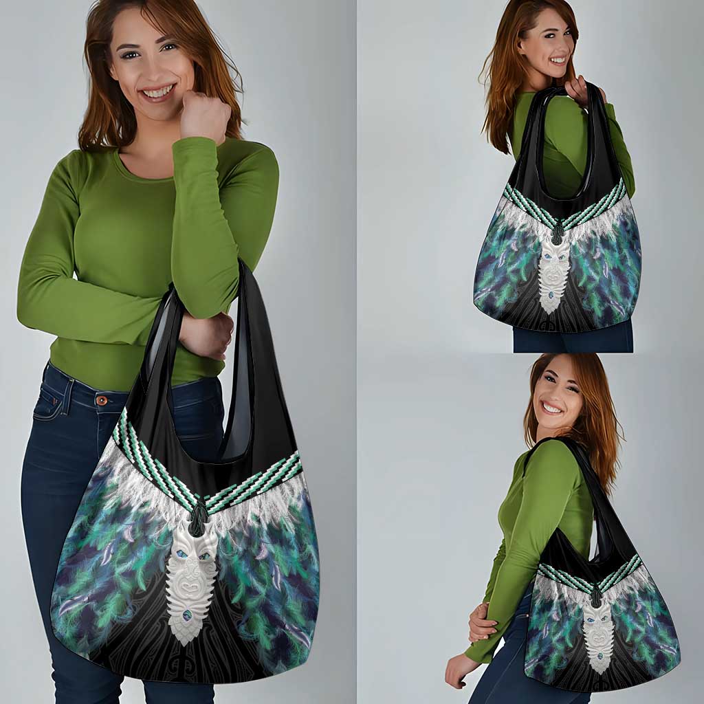Aotearoa Korowai Motif Grocery Bag Maori Tane Poutama