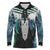 Aotearoa Korowai Motif Long Sleeve Polo Shirt Maori Tane Poutama