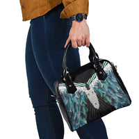 Aotearoa Korowai Motif Shoulder Handbag Maori Tane Poutama