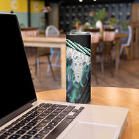 Aotearoa Korowai Motif Skinny Tumbler Maori Tane Poutama LT14 - Polynesian Pride