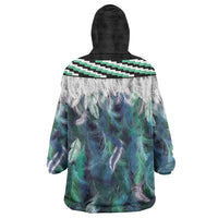 Aotearoa Korowai Motif Wearable Blanket Hoodie Maori Tane Poutama LT14 - Polynesian Pride