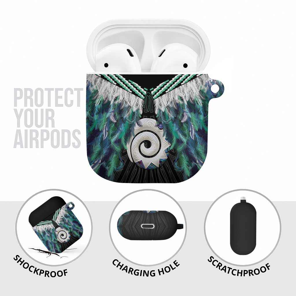 Aotearoa Korowai Motif AirPods Case Maori Koru Poutama - Polynesian Pride