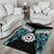 Aotearoa Korowai Motif Area Rug Maori Koru Poutama