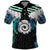 Aotearoa Korowai Motif Polo Shirt Maori Koru Poutama