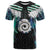 Aotearoa Korowai Motif T Shirt Maori Koru Poutama