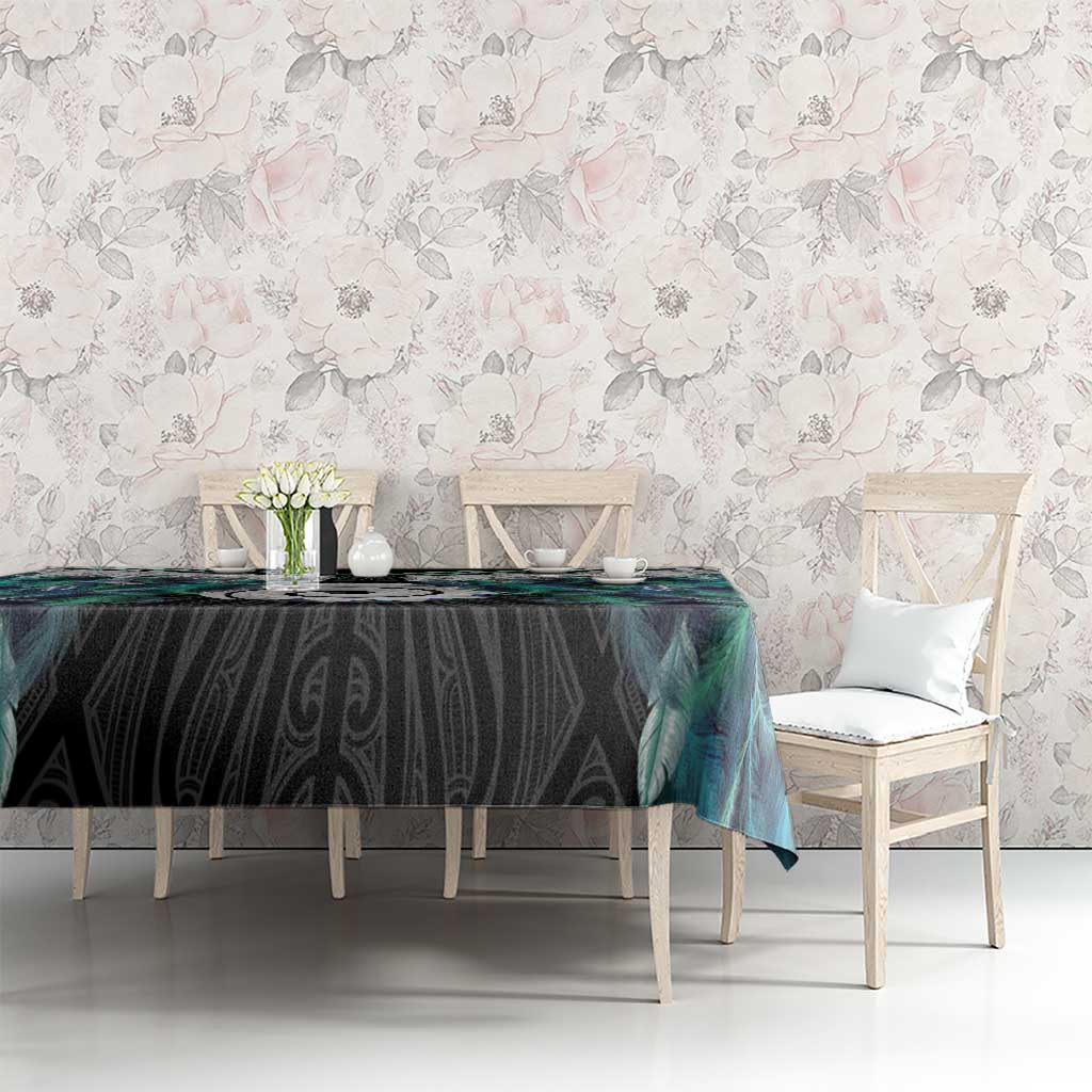 Aotearoa Korowai Motif Tablecloth Maori Koru Poutama