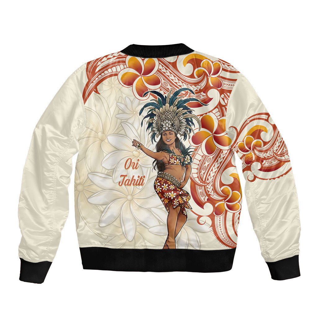 Heiva i Tahiti Bomber Jacket Ori Tahitian Dance Tiare Maori