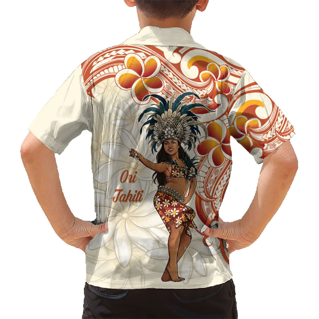 Heiva i Tahiti Family Matching Off The Shoulder Long Sleeve Dress and Hawaiian Shirt Ori Tahitian Dance Tiare Maori LT14 - Polynesian Pride