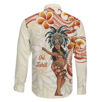 Heiva i Tahiti Family Matching Off The Shoulder Long Sleeve Dress and Hawaiian Shirt Ori Tahitian Dance Tiare Maori LT14 - Polynesian Pride