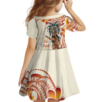 Heiva i Tahiti Kid Short Sleeve Dress Ori Tahitian Dance Tiare Maori LT14 - Polynesian Pride
