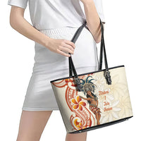Heiva i Tahiti Leather Tote Bag Ori Tahitian Dance Tiare Maori