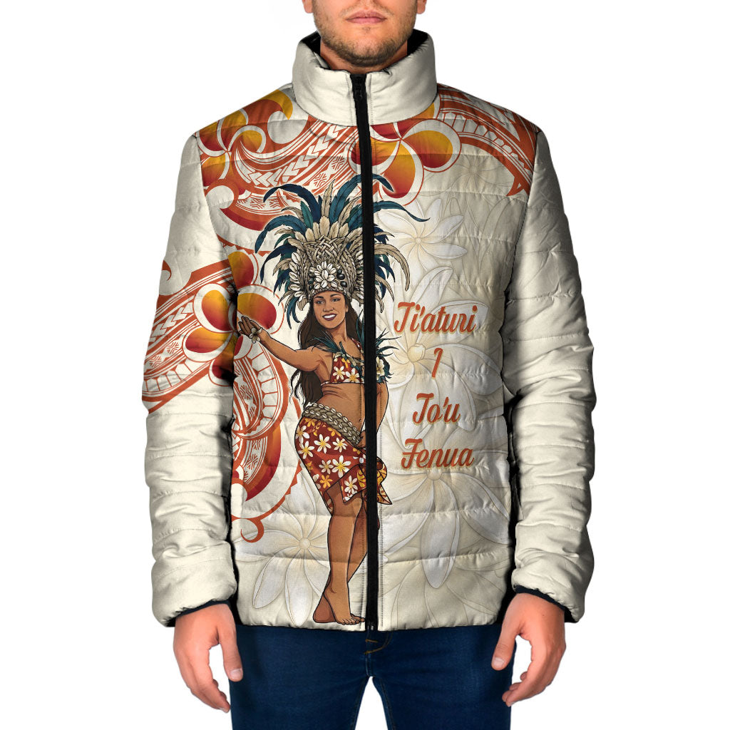 Heiva i Tahiti Padded Jacket Ori Tahitian Dance Tiare Maori