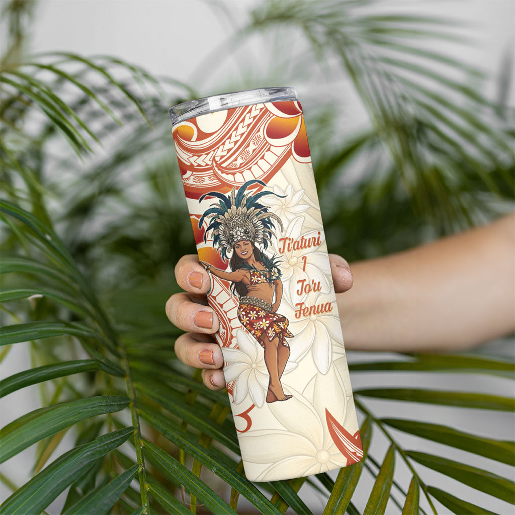 Heiva i Tahiti Skinny Tumbler Ori Tahitian Dance Tiare Maori LT14 - Polynesian Pride