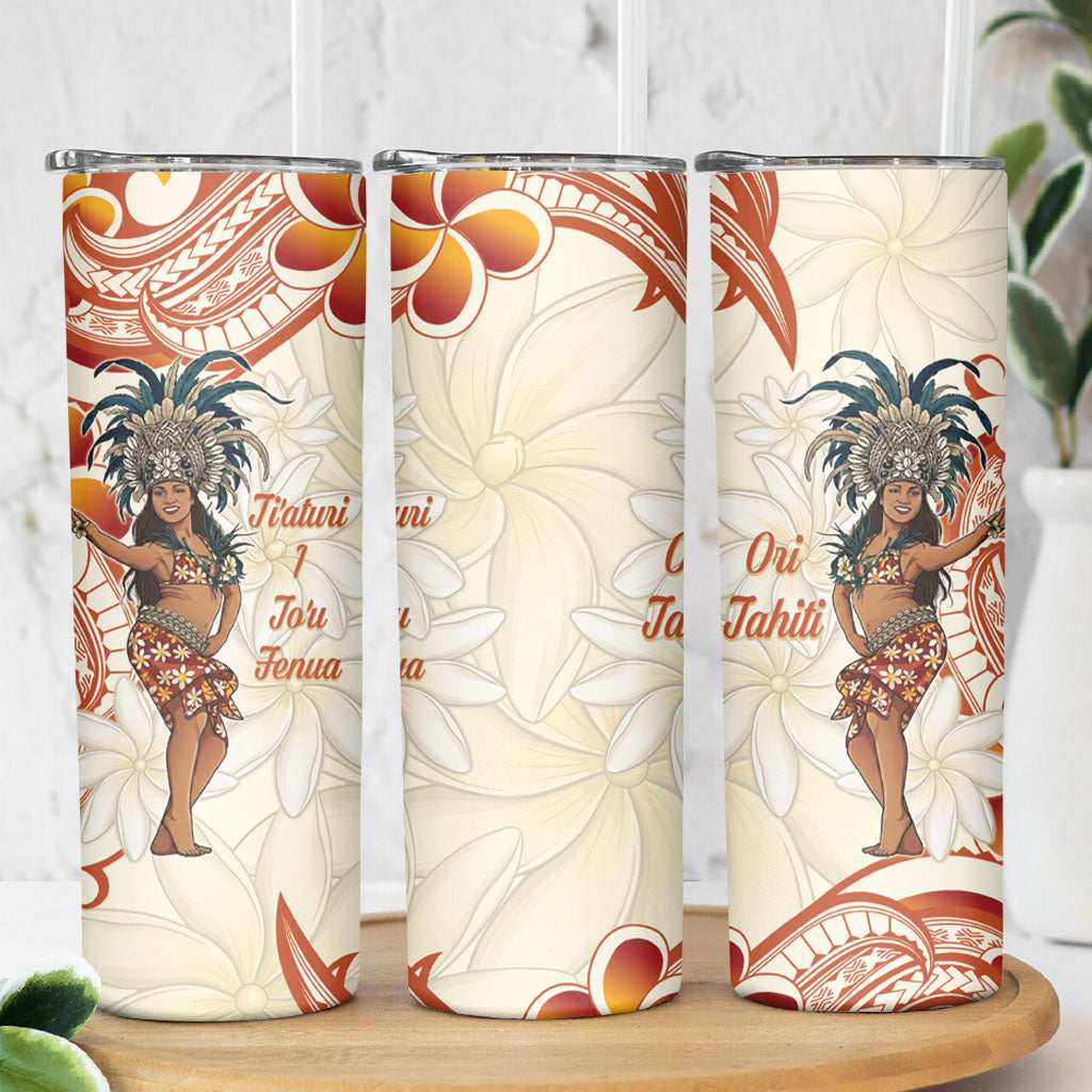 Heiva i Tahiti Skinny Tumbler Ori Tahitian Dance Tiare Maori LT14 - Polynesian Pride